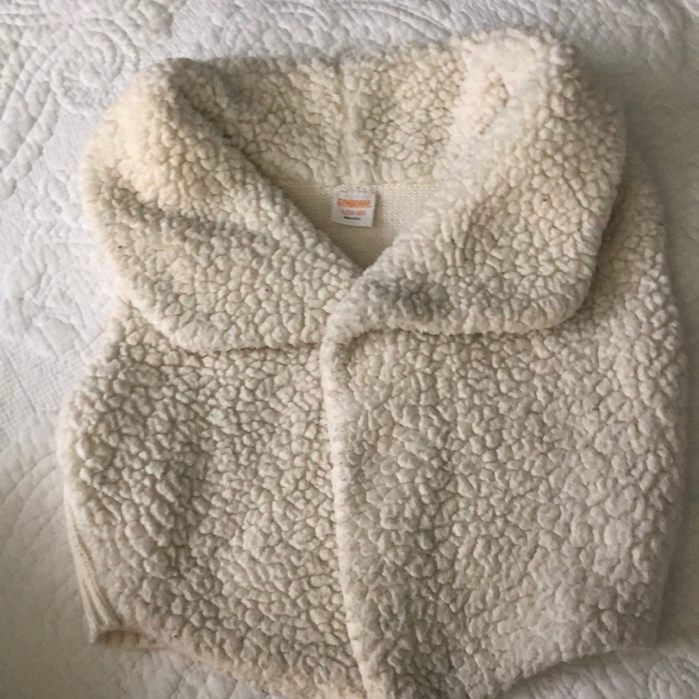 Gymboree Sherpa one button vest